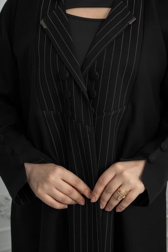 عباية كتان نص كلوش