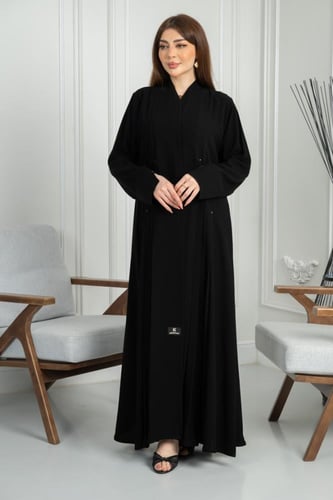 عباية ملكي كوري نص كلوش بكسرات