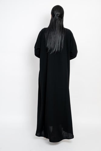 عباية ملكي نص كلوش لف بتدخليه ورود مخمل