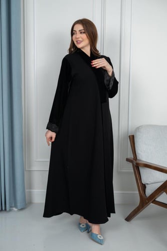 عباية فوكور مقلم نص كلوش