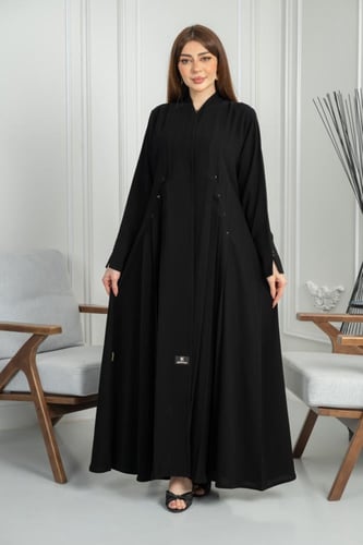 عباية ملكي كوري نص كلوش بكسرات