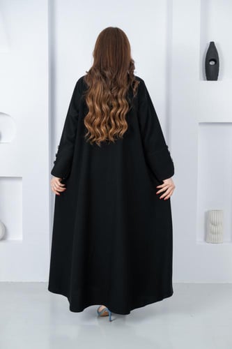 عباية كريب بجيوب أمامية