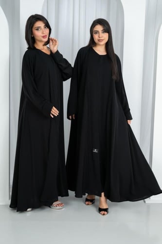 عبايه طقم نواعم كوري درجه اولى كلوش ساده وعمليه بخ...