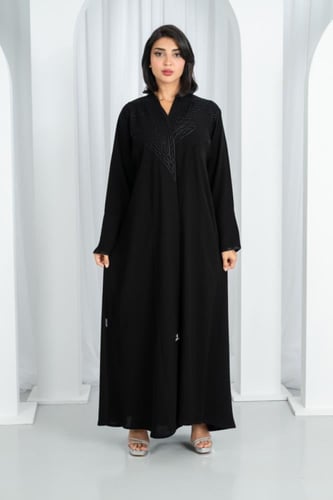 عباية طقم ملكي كوري درجه اولى تطريز اراي على الصدر...