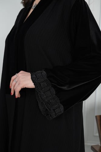 عباية فوكور مقلم نص كلوش