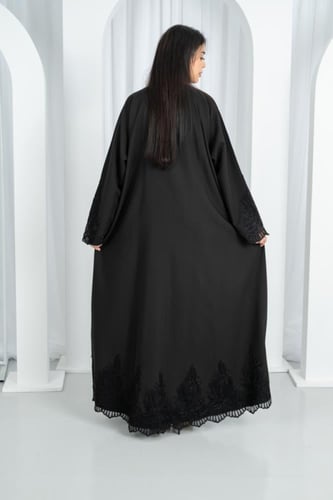 عباية طقم باربينا درجه اولى نص كلوش بتطريز كمبيوتر...