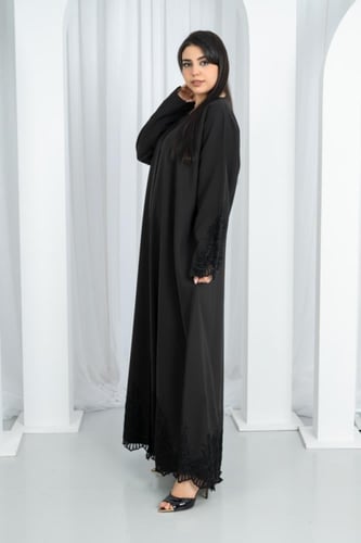 عباية طقم باربينا درجه اولى نص كلوش بتطريز كمبيوتر...