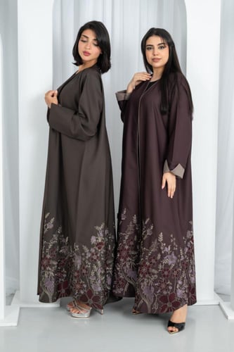 طقم كريب درجه اولى نص كلوش كم قلاب مبطن مورد من ال...