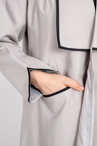 عباية بليزر مبطن بونجيه بجيوب اماميه