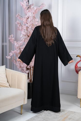 عباية نصف القمر ثلاث خمسات بتدخيله قماش كريب