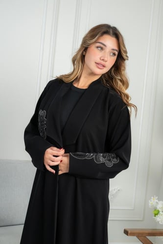 عباية كريب فخامة نص كلوش