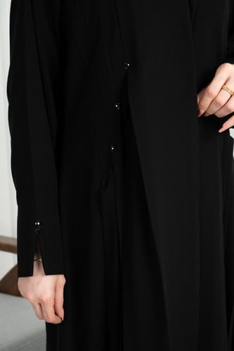 عباية ملكي كوري نص كلوش بكسرات