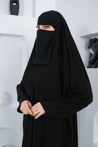 عباية رأس بأكمام كبك