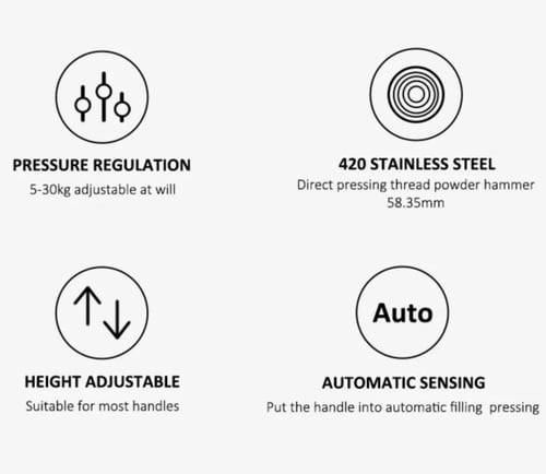 مكبس قهوة أوتوماتيكي 58.35 ملم | Auto Tamper EMG07
