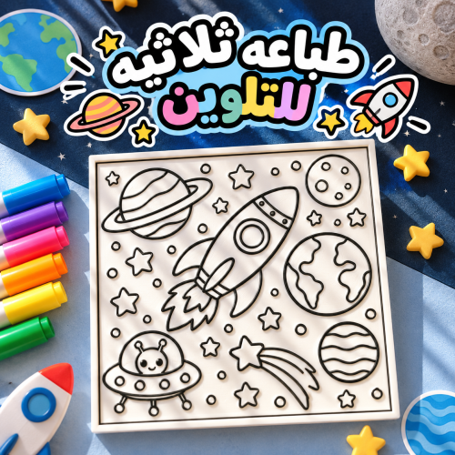 يوم الفضاء تلوين