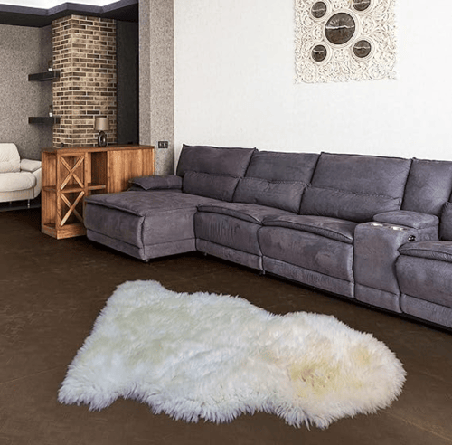 سجادة جلد الغنم الفاخرة
