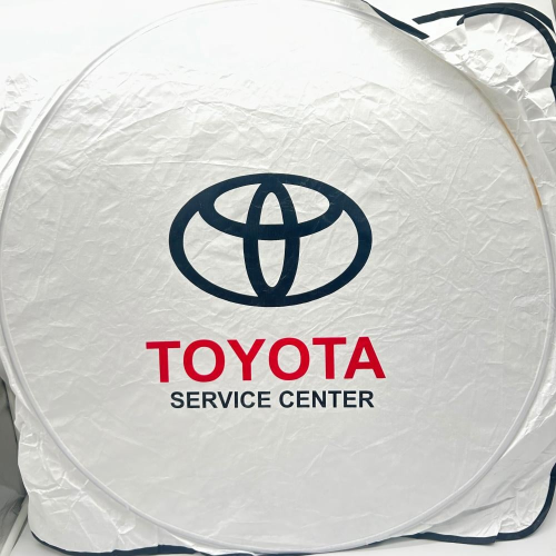 شماسه زجاج امامي للسياره ابيض بشعار تويوتا