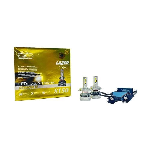 لمبات ليد ليزر مقاس H4 موديل 150واط