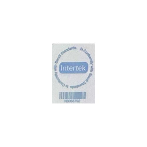 Interior glass sticker INTERTEK