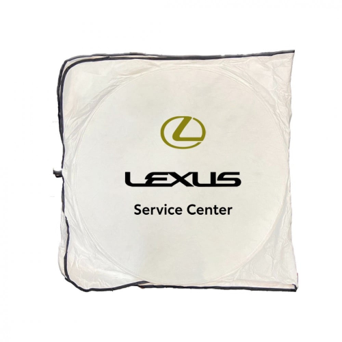 شماسه زجاج امامي للسياره ابيض بشعار لكزس