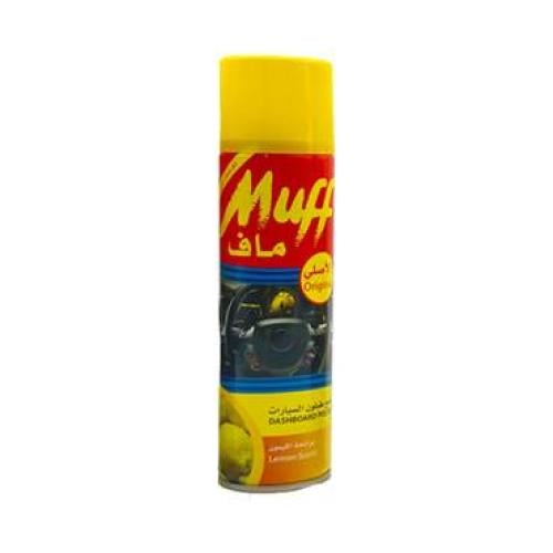 Car dashboard polish with lemon scent