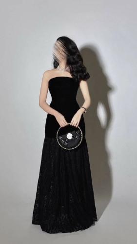 فستان مخمل ناعم