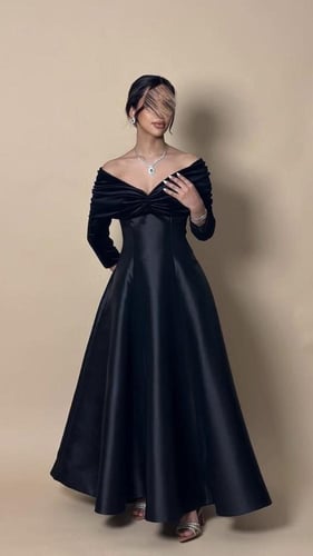 فستان انيق بكسرات