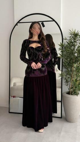 فستان سهره قطيفة