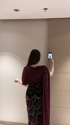 فستان قطيفة كوزي