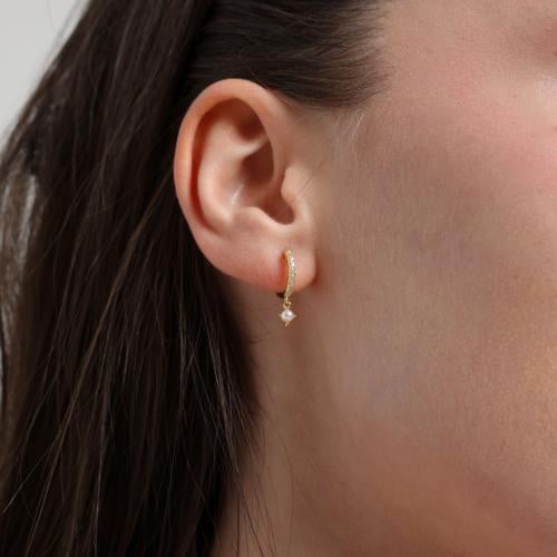 Pearl Charm Earrings