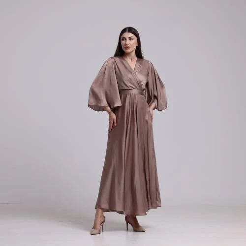 Flared Silk Dress