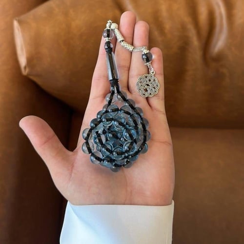 سبحة بكلايت سماوية شفافة