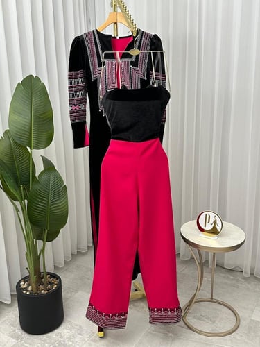 فستان عسيري تطريزكمبيوتر+عفريته