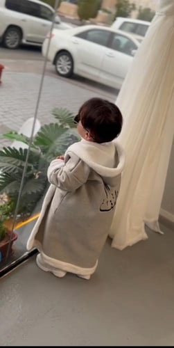 فروة أنيقة صوف مع الفرو الناعم .