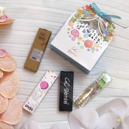 بوكس توزيعات جيني مكون من 12 قطعه أبيض وأزرق