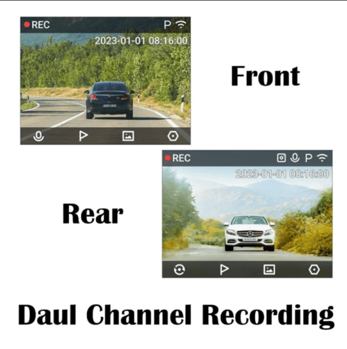 70mai - داش كام A200 HDR مزدوجة، 1080P HDR أمامي و...