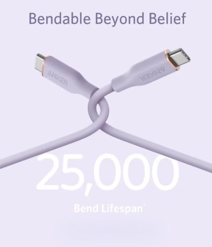 كيبل باور لاين فلو تايب سي الى تايب سي 0.9 م - ارج...