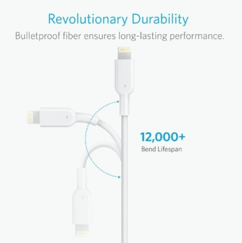 كيبل ايفون شحن لايتيننق باور لاين بطول 0.9 م من ان...