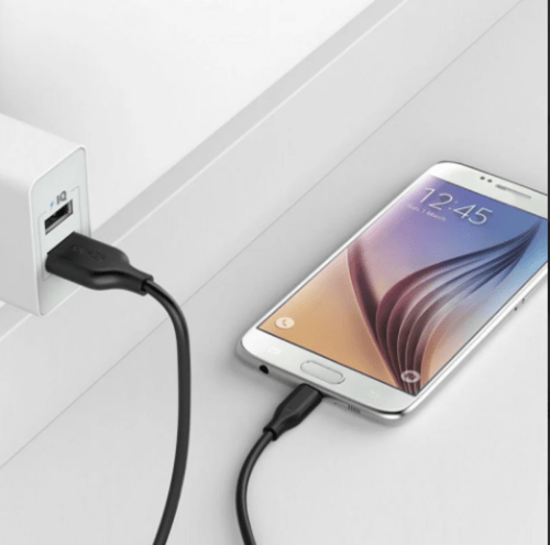 كيبل شحن Micro USB مايكرو يو اس بي - سلك - 0.9m /...