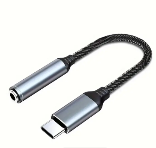 كيبل محول سماعة اذن تايب USB-C -الي محول AUX بطول...