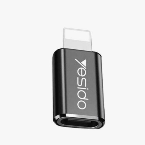 GS03 وصلة محول USB-C إلى موصل لايتيننق – أسود