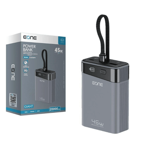 بطارية متنقلة"E one" بسعة mAh 20000 وقوة 45W.