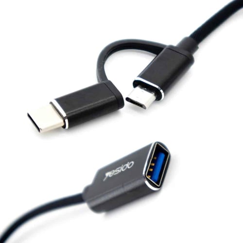 GS-02 OTGوصلة محول ونقل بيانات منفذ USB الى تايب س...