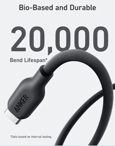 كيبل 542 USB-C إلى لايتيننق (1.8 م / 6 قدم) – أسود