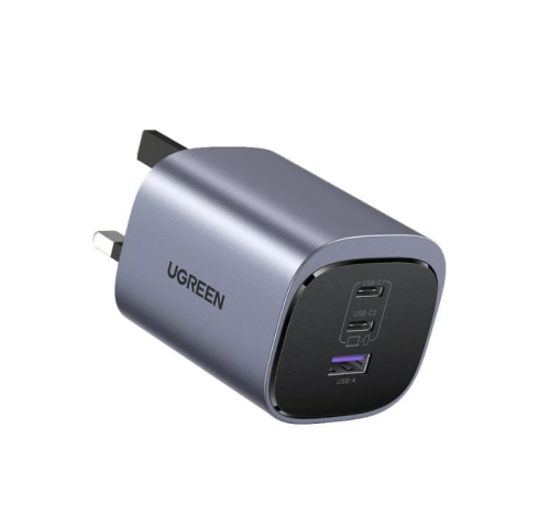 شاحن جداري نيكسود S بتقنية GaN بمنفذين USB-C ومنفذ...