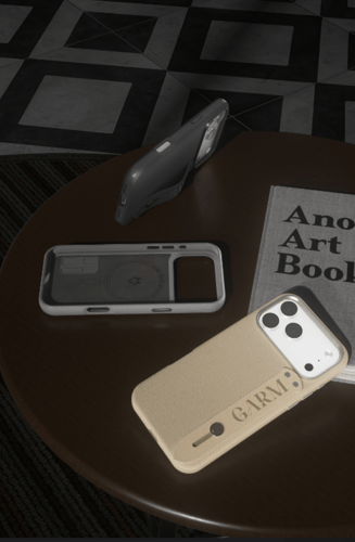 قرم كفر جوال جلد ماق سيف بمسكه جانبيه