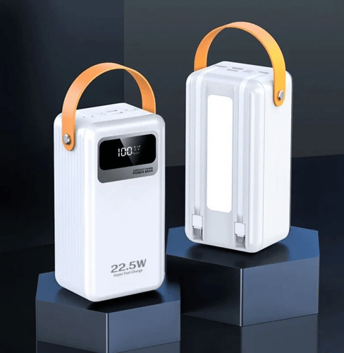 بطارية متنقلة بسعة 50000 الف ملى امبير بقوة 22.5 و...