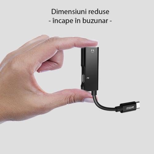 YAU-22 محول شاحن و كابل الصوت من تايب سي الي تايب...