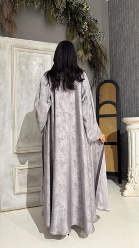 عباية جاكار دبل كلوش رصاصي