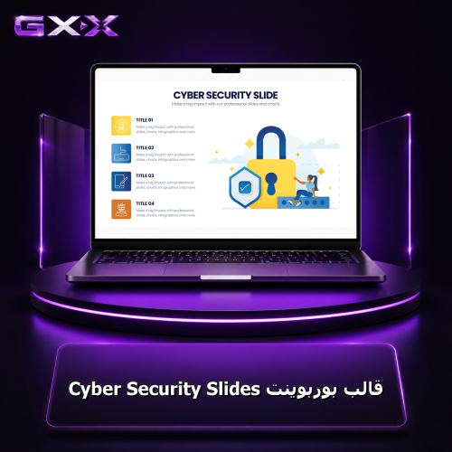 قالب بوربوينت Cyber Security Slides
